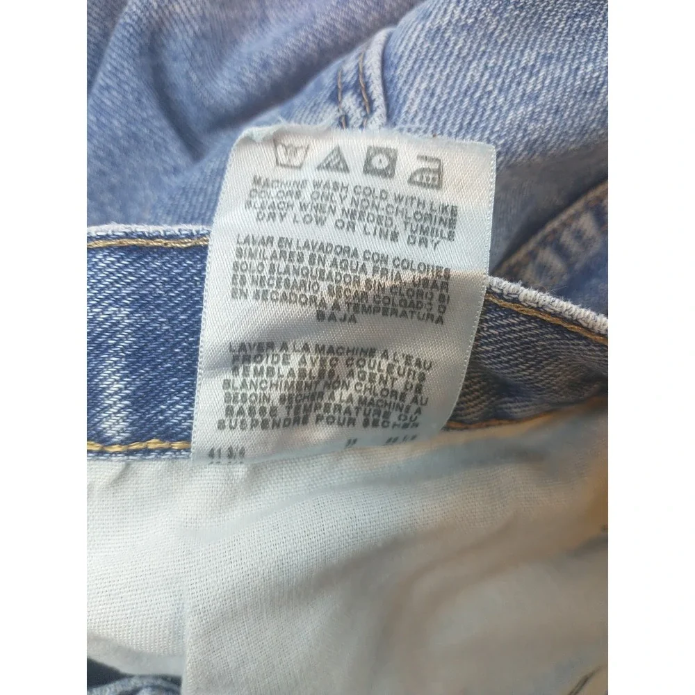 Wrangler Rugged Wear Mens Light Wash Straight Leg Jeans 38x31 Blue Denim 35001AI